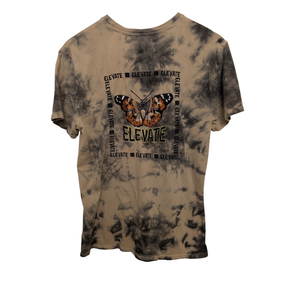 Royal Attitude Elevate Butterfly Tie Dye Graphic Embroidered T-Shirt Streetwear